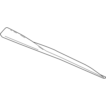 GM 85130367 Rocker Molding, Passenger Side, Carbon 85130367 GM Rocker Molding, Passenger Side, Carbon Illustration 1 of 1