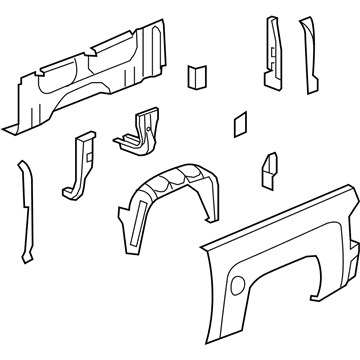 Chevy 15283896 Side Panel