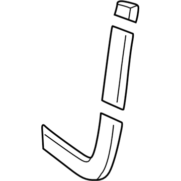 12364479 GM Door Weatherstrip, Driver Side Illustration 1 of 1