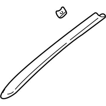22699663 GM Windshield Pillar Trim, Oak, Passenger Side Illustration 1 of 1