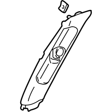 21991636 GM Center Pillar Trim, Oak, Inner Passenger Side Illustration 1 of 1