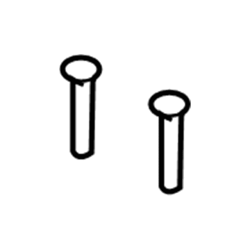 96839579 GM Headrest Guide, Titanium Illustration 1 of 1