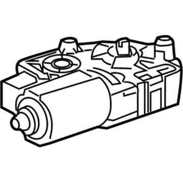 GM 13425918 Motor, Rear 13425918 GM Motor, Rear Illustration 1 of 1