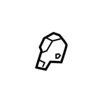 GM 15900496 Recline Cover, Driver Side 15900496 GM Recline Cover, Driver Side Illustration 1 of 1