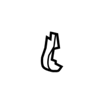 GM 15900492 Recline Cover, Driver Side 15900492 GM Recline Cover, Driver Side Illustration 1 of 1