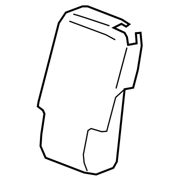 84829929 GM Armrest Cover, Black, Front Illustration 1 of 1