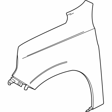 84384208 GM Fender, Front Driver Side Illustration 1 of 1