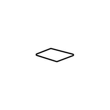 GM 42618659 Mat, Jet Black, Rear 42618659 GM Mat, Jet Black, Rear Illustration 1 of 1