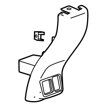 GM 42715153 Rear Panel, Jet Black 42715153 GM Rear Panel, Jet Black Illustration 1 of 1