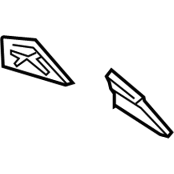 GM 10299652 Panel Side Reinforcement, Driver Side 10299652 GM Panel Side Reinforcement, Driver Side Illustration 1 of 1
