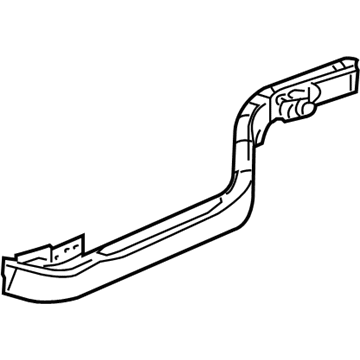 GM 19207761 Rear Rail, Passenger Side 19207761 GM Rear Rail, Passenger Side Illustration 1 of 1