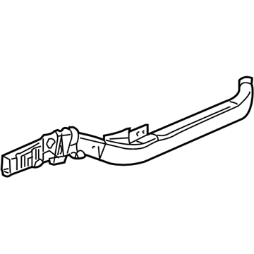 GM 19209666 Front Rail, Driver Side 19209666 GM Front Rail, Driver Side Illustration 1 of 1