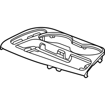 GM 42763695 Shift Plate, Piano Black 42763695 GM Shift Plate, Piano Black Illustration 1 of 1