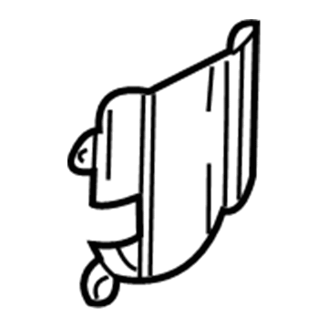 GM 10439296 Heat Shield, Passenger Side 10439296 GM Heat Shield, Passenger Side Illustration 1 of 1