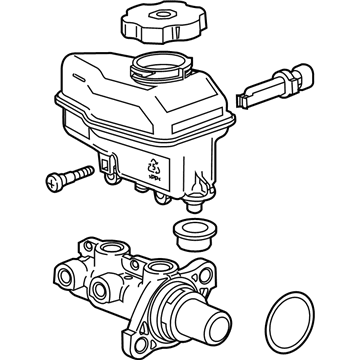 Chevy Impala Limited Brake Master Cylinder Repair Kit - 22796285