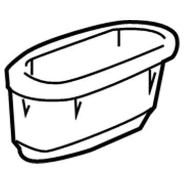 15876550 GM Pull Pocket, Gray, Front Driver Side Illustration 1 of 1