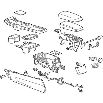Chevy 22884525 Console Assembly