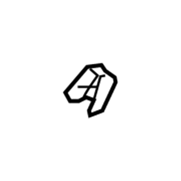 GM 15840275 Hinge Cover, Driver Side 15840275 GM Hinge Cover, Driver Side Illustration 1 of 1