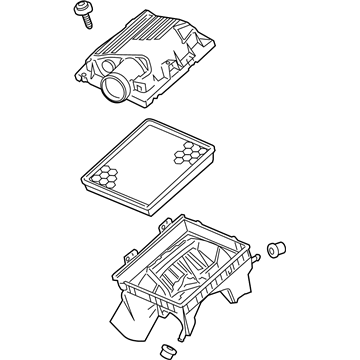 GM 22754176 Air Cleaner Assembly 22754176 GM Air Cleaner Assembly Illustration 1 of 1