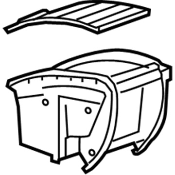 GM 90904973 Cup Holder 90904973 GM Cup Holder Illustration 1 of 1