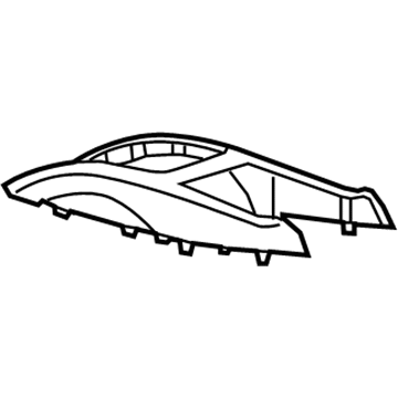 GM 9059633 Upper Trim 9059633 GM Upper Trim Illustration 1 of 1