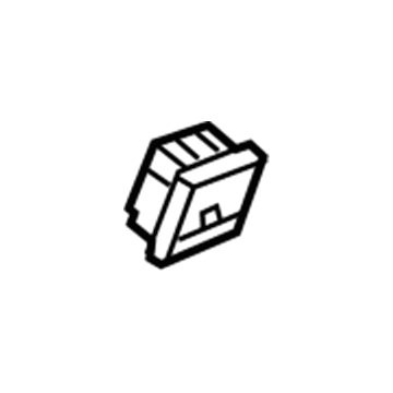 GM 20919910 Power Outlet, Black 20919910 GM Power Outlet, Black Illustration 1 of 1