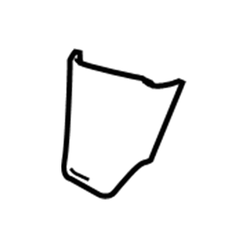 GM 22817747 Lower Panel, Jet Black, Passenger Side 22817747 GM Lower Panel, Jet Black, Passenger Side Illustration 1 of 1