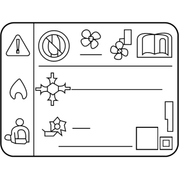 Chevy 84492906 A/C Label