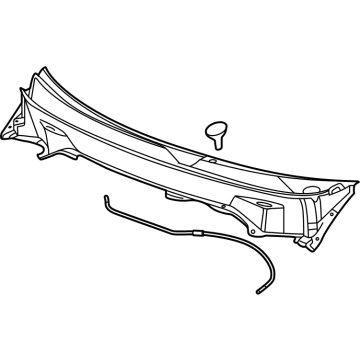GM 26532079 Panel, Cowl Top Vent Louver 26532079 GM Panel, Cowl Top Vent Louver Illustration 1 of 1