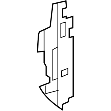 22772824 GM Side Baffle, Driver Side Illustration 1 of 1