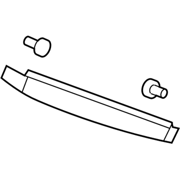 22865528 GM Package Tray Trim, Black Illustration 1 of 1