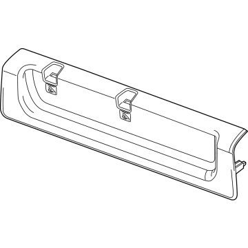 GM 84679934 Rear Panel Trim, Black 84679934 GM Rear Panel Trim, Black Illustration 1 of 1