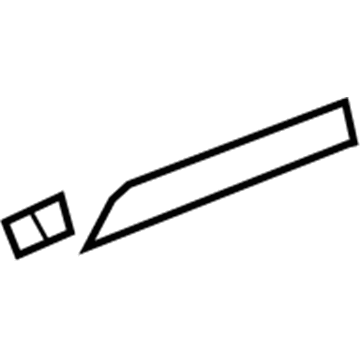 GM 20849931 Molding 20849931 GM Molding Illustration 1 of 1