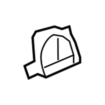 GM 96661709 Side Duct 96661709 GM Side Duct Illustration 1 of 1