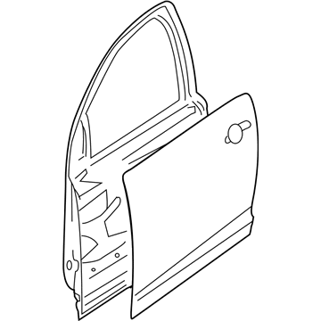 GM 92457474 Door Shell 92457474 GM Door Shell Illustration 1 of 1