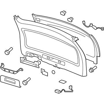 GM 20839854 Lower Trim Panel, Rear 20839854 GM Lower Trim Panel, Rear Illustration 1 of 1
