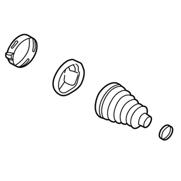 15802955 GM Inner Boot, Front Illustration 1 of 1