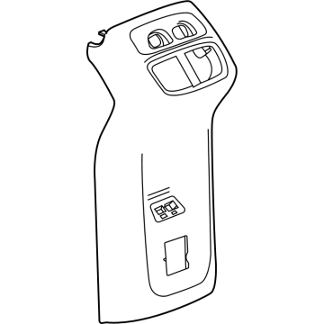 GM 26486417 Panel, Floor Console, Jet Black 26486417 GM Panel, Floor Console, Jet Black Illustration 1 of 1