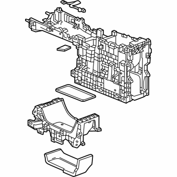 26522646 GM Carrier, Floor Console, Jet Black Illustration 1 of 1