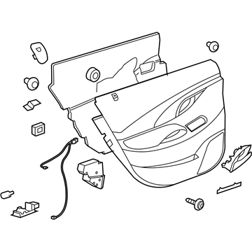 9007800 GM Door Trim Panel Illustration 1 of 1