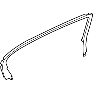 20900034 GM Upper Molding, Rear Passenger Side Illustration 1 of 1