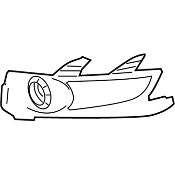 GM 25878271 Lamp Bezel, Front Driver Side 25878271 GM Lamp Bezel, Front Driver Side Illustration 1 of 1