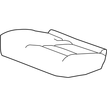 84312528 GM Cushion Cover, Rear Illustration 1 of 1