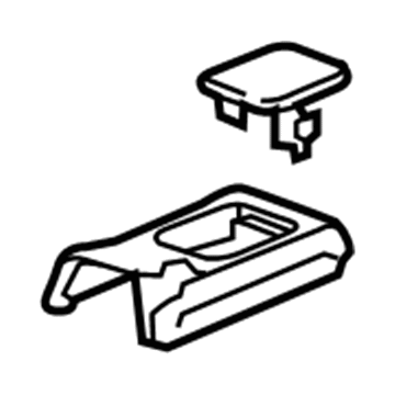 GM 84114867 Rear End Track Cover, Black 84114867 GM Rear End Track Cover, Black Illustration 1 of 1