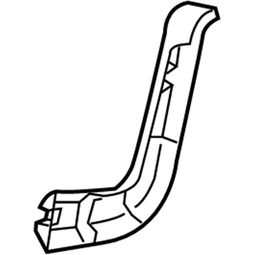 84081803 GM Hinge Cover, Black, Passenger Side Illustration 1 of 1