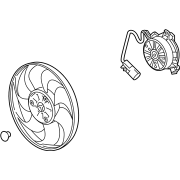 GM 23270402 Fan & Motor 23270402 GM Fan & Motor Illustration 1 of 1