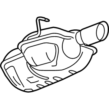Chevy 15288106 Muffler With Tail Pipe