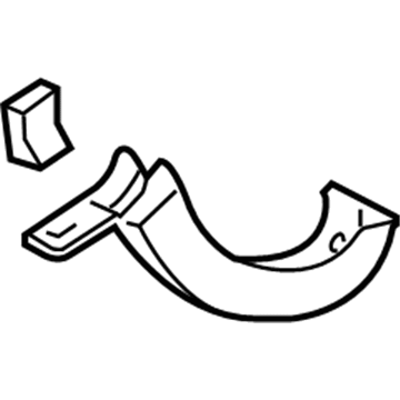 GM 26679595 Hinge Cover, Black, Rear Passenger Side 26679595 GM Hinge Cover, Black, Rear Passenger Side Illustration 1 of 1