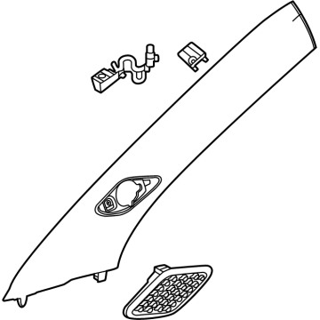 GMC 26487038 Windshield Pillar Trim