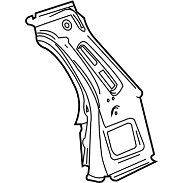 25801715 GM Lock Pillar Reinforcement, Upper Driver Side Illustration 1 of 1